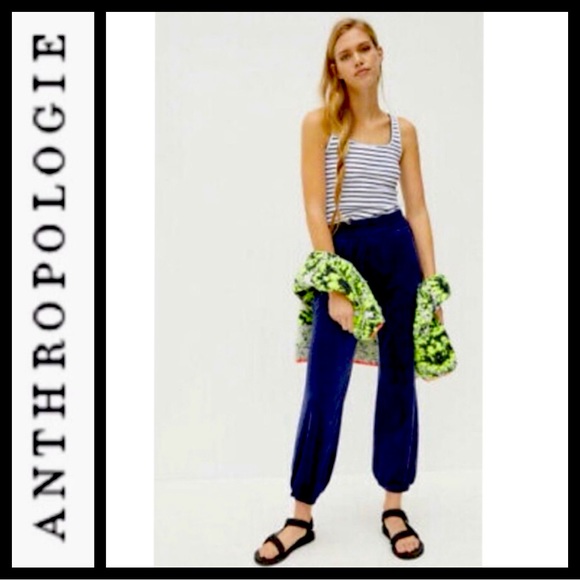 Anthropologie Velour Jamie Joggers - Picture 1 of 7